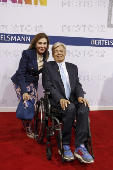 Alexandra Freifrau von Rehlingen and man Prof. Dr Matthias Prinz arriving at the Bertelsmann Summer Party 2025 at the Bertelsmann Representative Office in Berlin on 11 September 2025