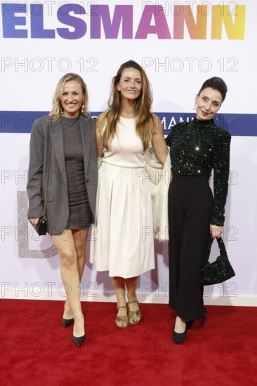Ania Niedieck, Kaja Schmidt-Tychsen and Tatjana Clasing arriving at the Bertelsmann Summer Party 2025 at the Bertelsmann Representative Office in Berlin on 11 September 2025
