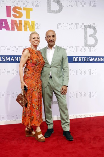 Andrea Maria Waden and Stefan Dohler arriving at the Bertelsmann Summer Party 2025 at the Bertelsmann Representative Office in Berlin on 11 September 2025