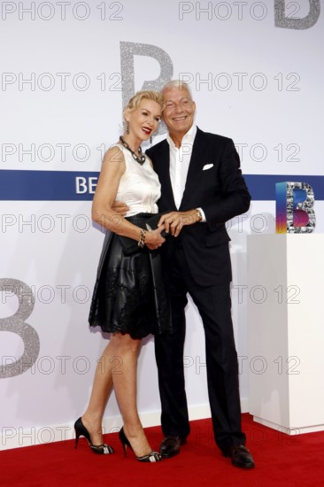 Jo Groebel and Grit Weis arriving at the Bertelsmann Summer Party 2025 at the Bertelsmann Representative Office in Berlin on 11 September 2025
