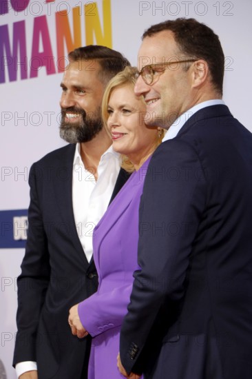 Daniel Funke, Julia Klöckner and Jens Spahn arriving at the Bertelsmann Summer Party 2025 at the Bertelsmann Representative Office in Berlin on 11 September 2025