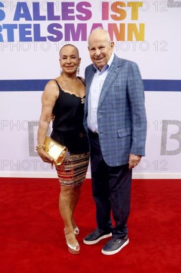 Wilfried and Jochi Sauerland arriving at the Bertelsmann Summer Party 2025 at the Bertelsmann Representative Office in Berlin on 11 September 2025