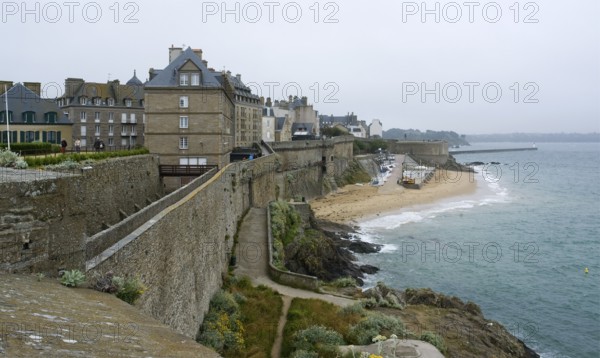 Coastal scenery around Saint-Malo, a port city in northwestern France