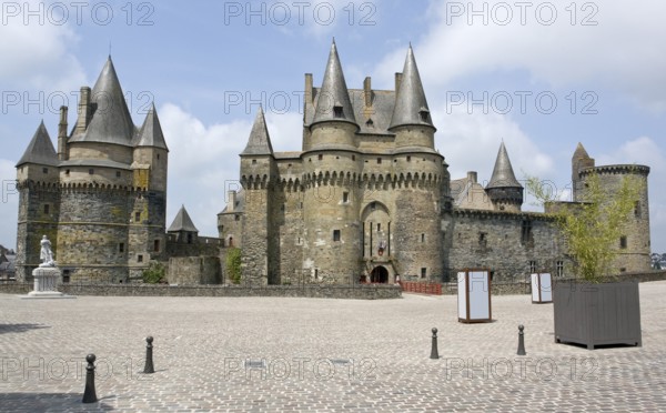 The castle of Vitre in Brittany, France