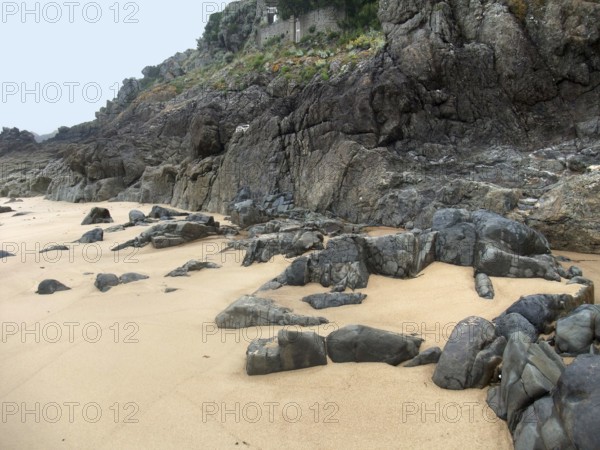 Coastal detail near Saint-Malo in northwestern France