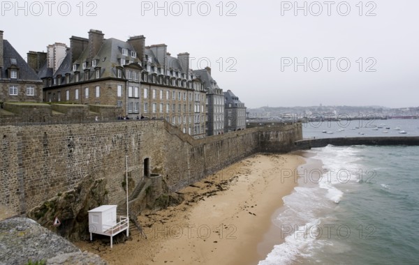Coastal scenery around Saint-Malo, a port city in northwestern France
