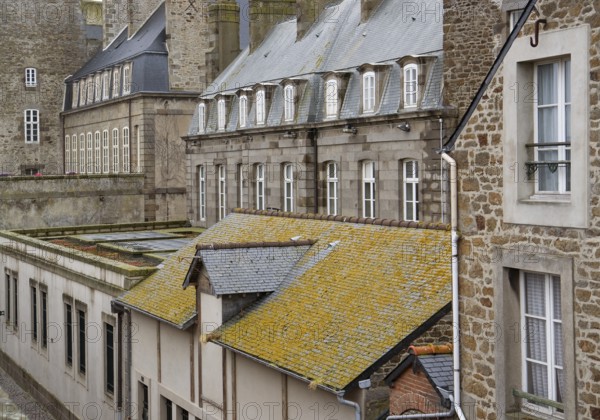 City view of Saint-Malo, a port city in northwestern France