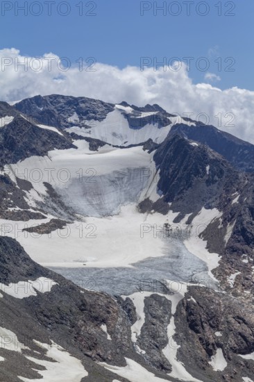 Scenery around the Stubai Glacier near the Stubaital, a alpine valley in Tyrol, Austria