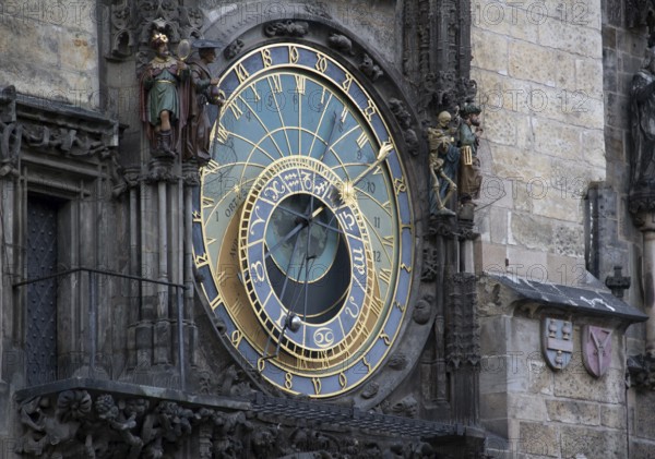 The Astronomical Clock in Prague, the capital of the Czech Republic