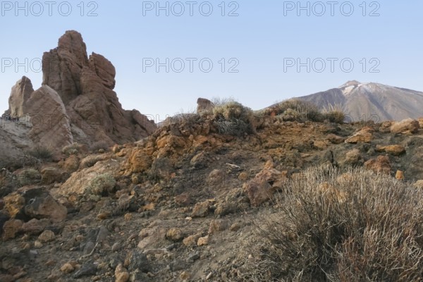 Scenery around Pico del Teide at Teide National Park in Tenerife, Canary Islands, Spain