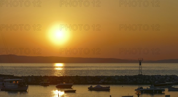 Sundown scenery around Chalkidiki, a peninsula and part of the region of Central Macedonia in Greece