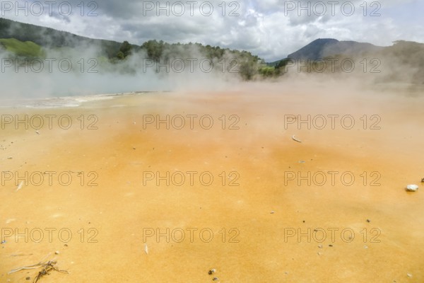 Champagne Pool at a geothermal area named Waiotapu in New Zealand