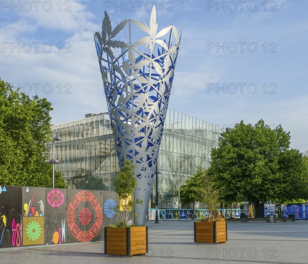 Sculpture named The Chalice in Christchurch in New Zealand