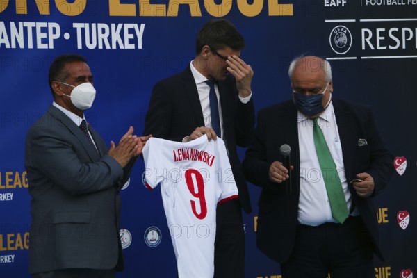 Football for the disabled amputees. The final match of amputee football between Sahinbey Belediye Spor and Poland's Legia Warsaw during the European Amputee Football Federation (EAFF) Champions League final, Gaziantep, Gaziantep, Türkiye