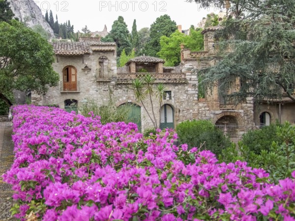 Historic buildings around Taormina in Sicily, Italy
