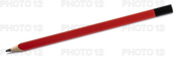 Red pencil in white back with shadow