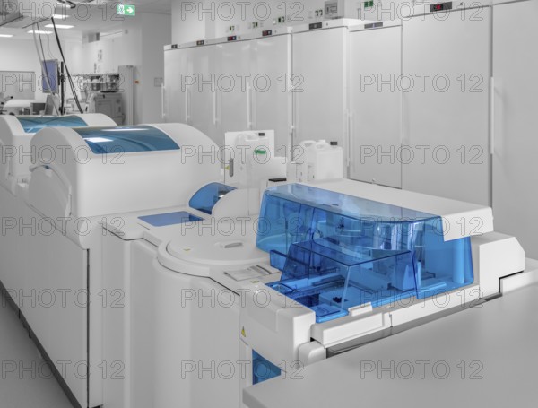 Medical laboratory including lots of apparatuses and technical equipment
