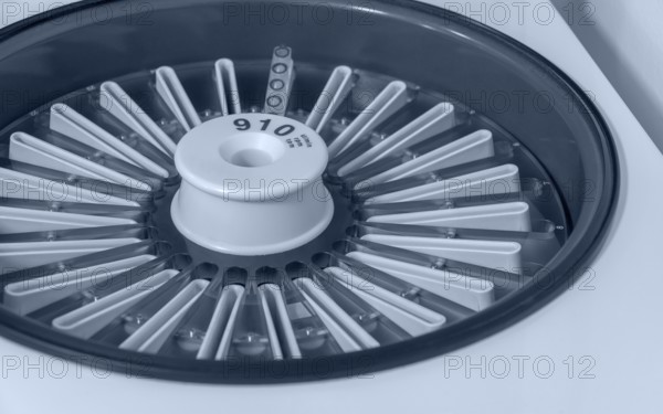 Detail of a centrifuge in a medical lab