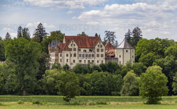 Castle in Jagsthausen in southern Germany at summer time