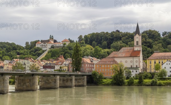 Impression of Passau in the Bavarian Forest in southern Germany at summer time
