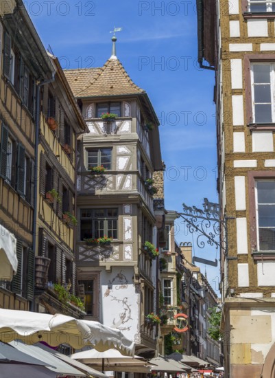Idyllic impression of Strasbourg, a city at the Alsace region in France