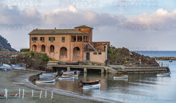 Scenery around Levanto, a small town at a coastal area in the province of La Spezia in Liguria, located in the northwest of Italy