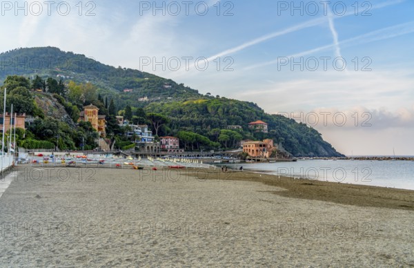 Scenery around Levanto, a small town at a coastal area in the province of La Spezia in Liguria, located in the northwest of Italy