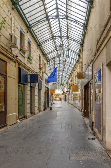 Shopping passage seen in Reims, the most populous city in the French department of Marne