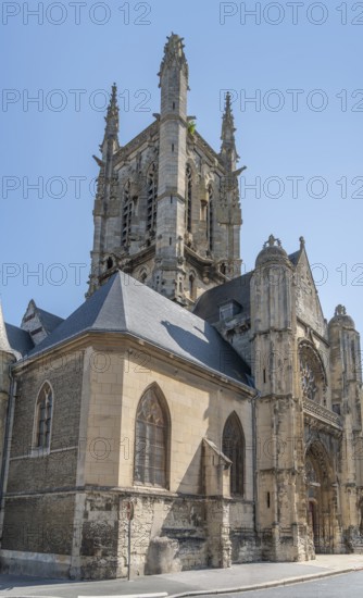 St Etienne church in Fecamp, a commune in the Seine-Maritime department in the Normandy Region of France