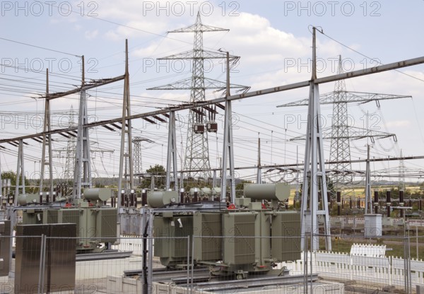 Detail of a electrical substation in Southern Germany