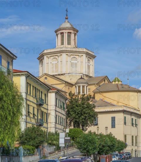 Basilica of Porto Maurizio in Oneglia, a former town in northern Italy on the Ligurian coast, in 1923 joined to Porto Maurizio to form the Comune of Imperia