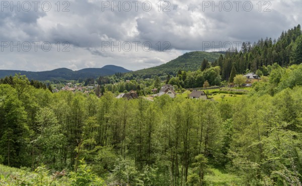 Scenery around Saulxures, a commune in the Bas-Rhin department in Grand Est in north-eastern France
