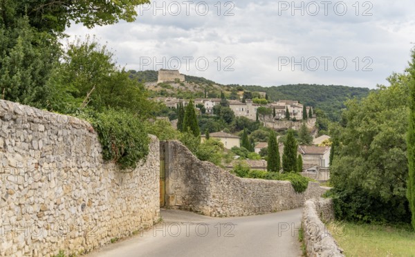 Scenery around Vaison-la-Romaine, a town in the Vaucluse department in the Provence region in southeastern France