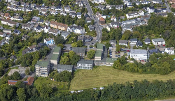 Aerial photo, Städt. Realschule SRG in Gevelsberg, Ruhr area, North Rhine-Westphalia, Germany, education, educational institution, DE, Europe, Gevelsberg, educational institute, aerial photograph, aerial photography, aerial photography, secondary school, school, overview, bird's-eye view, overview