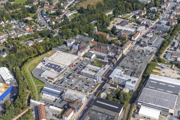 Aerial view, Former Brandt factory Enneper Straße in the district In der Bredde in Gevelsberg, city limits Hagen, Ruhr area, North Rhine-Westphalia, Germany, DE, Europe, Gevelsberg, commercial enterprises, commercial area, commercial area, commercial park, commercial location, commercial use, Hagen, industrial area, industrial building, industrial location, aerial view, aerial photography, aerial photography, overview, bird's eye view, birds-eyes view, overview