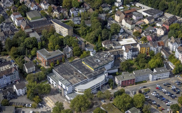 Aerial view, Kaufland supermarket in the district Haufe in Gevelsberg, Ruhr area, North Rhine-Westphalia, Germany, DE, shopping markets, shopping place, shopping centre, Europe, Gevelsberg, aerial view, aerial photography, aerial photography, local supply centre, supermarket, overview, bird's eye view, birds-eyes view, overview