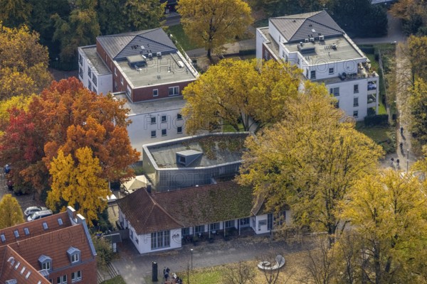 Aerial view, Neue Galerie Gladbeck in Gladbeck, Ruhr area, North Rhine-Westphalia, Germany, DE, Europe, Gladbeck, culture, art, aerial photography, aerial photography, aerial photography, museum, overview, bird's eye view, birds-eyes view, overview