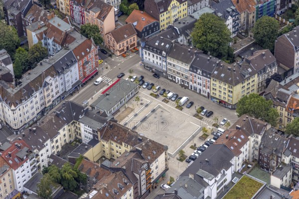 Aerial view, redesign Wilhelmsplatz Der Willi in the district Wehringhausen in Hagen, Ruhr area, North Rhine-Westphalia, Germany, DE, Europe, Hagen, aerial view, aerial photography, aerial photography, square, renovation, overview, bird's-eye view, overview