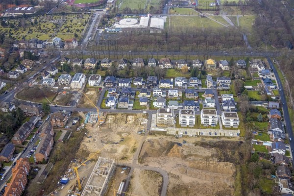 Paracelsuspark development area with innovation centre and new residential buildings, SCI:Q Science Quarter Hamm, Bad Hamm, Hamm, Ruhr area, North Rhine-Westphalia, Germany, education, educational institution, DE, Europe, business park, property tax, real estate, industrial area, aerial view, aerial photography, aerial photography, Marker Allee, Rhine-Ruhr metropolitan region, Paracelsuspark, Science Quarter Hamm, Techpark, overview, university, bird's-eye view, science quarter, residential area, living and living, residential area, residential buildings, residential quality, residential quarter, residential estate, birds-eyes view, overview
