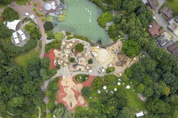 Aerial photo, Maximilianpark leisure park, Uentrop, Hamm, Ruhr area, North Rhine-Westphalia, Germany, DE, Europe, leisure facility, leisure activities, leisure park, leisure enjoyment, aerial photography, aerial photography, MaxiPark, playground, overview, bird's-eye view, birds-eyes view, overview