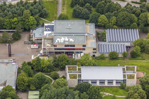 Aerial photo, Freiherr-vom-Stein-Gymnasium, Uentrop, Hamm, Ruhr area, North Rhine-Westphalia, Germany, education, educational institution, DE, Europe, grammar school, teaching institute, aerial photo, aerial photography, aerial photography, school, overview, bird's-eye view, overview