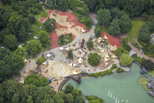 Aerial photo, Maximilianpark leisure park, Uentrop, Hamm, Ruhr area, North Rhine-Westphalia, Germany, DE, Europe, leisure facility, leisure activities, leisure park, leisure enjoyment, aerial photography, aerial photography, MaxiPark, playground, overview, bird's-eye view, birds-eyes view, overview