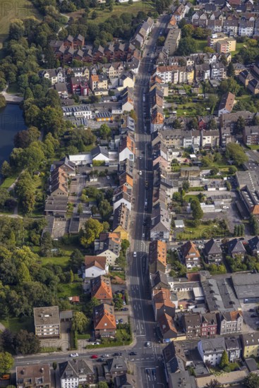 Aerial view, Caldenhofer Weg in the district Mitte in Hamm, Ruhr area, North Rhine-Westphalia, Germany, City, DE, Europe, property tax, Hamm, real estate, city centre, aerial view, aerial photography, aerial photography, overview, bird's eye view, living and life, residential buildings, birds-eyes view, overview