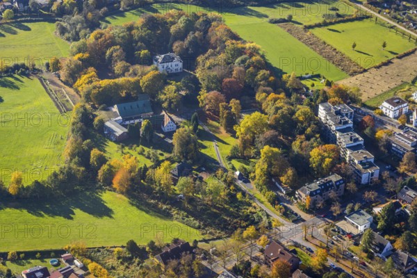 Aerial view, Haus Kentrop on Marker Allee in the Mitte district of Hamm, Ruhr area, North Rhine-Westphalia, Germany, DE, Europe, Hamm, aerial view, aerial photography, aerial photography, overview, bird's-eye view, birds-eyes view, overview