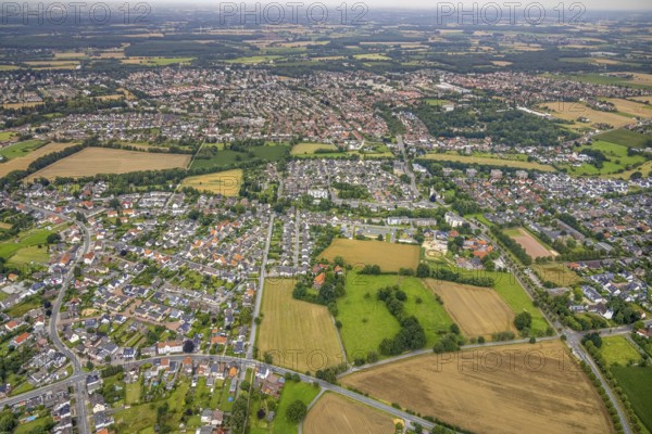 Aerial view, aerial view Braam-Ostwennemar, workers' housing estate Ostwennemar, Uentrop, Hamm, Ruhr area, North Rhine-Westphalia, Germany, miners' housing estate, DE, Europe, property tax, real estate, aerial view, aerial photography, aerial photography, overview, bird's-eye view, housing estate, living and living, residential area, residential buildings, housing quality, housing estate, birds-eyes view, overview