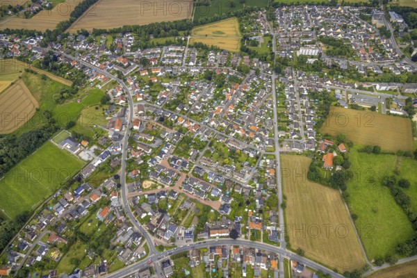 Aerial view, aerial view Braam-Ostwennemar, workers' housing estate Ostwennemar, Uentrop, Hamm, Ruhr area, North Rhine-Westphalia, Germany, miners' housing estate, DE, Europe, property tax, real estate, aerial view, aerial photography, aerial photography, overview, bird's-eye view, housing estate, living and living, residential area, residential buildings, housing quality, housing estate, birds-eyes view, overview
