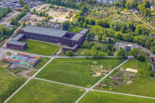Aerial view, area of Hugo Schacht 2 colliery, Buer, Gelsenkirchen, Ruhr area, North Rhine-Westphalia, Germany, Brößweg, DE, Europe, aerial view, aerial photography, aerial photography, museum, sight, overview, bird's eye view, colliery, birds-eyes view, historical, overview