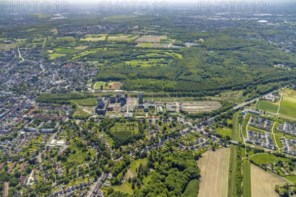 Aerial view, New Westerholt Colliery, Hassel, Gelsenkirchen, Ruhr area, North Rhine-Westphalia, Germany, DE, Europe, birds-eyes view, aerial photography, aerial photography, overview, overview, bird's eye view