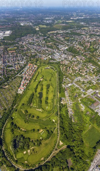 Aerial view, Horst, Gelsenkirchen, Ruhr area, North Rhine-Westphalia, Germany, DE, Europe, birds-eyes view, aerial photography, aerial photography, aerial photography, overview, bird's eye view, commercial sites, commercial areas