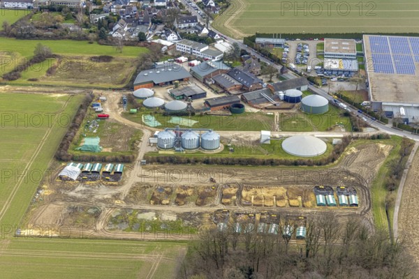 Aerial photograph, Im Brahm Recycling waste disposal company, Kettwig, Essen, Ruhr area, North Rhine-Westphalia, Germany, DE, waste disposal company, Europe, Landsberger Straße, aerial photograph, aerial photography, aerial photography, overview, bird's-eye view, overview